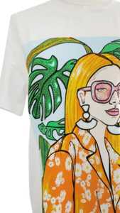 เสื้อยืดสตรีทสุดชิคของผู้หญิงเสื้อ2025ลำลองคอกลมแขนสั้นพิมพ์ลายเด็กผู้หญิงแนวความงามสีตัดกันเสื้อแฟชั่นสำหรับผู้หญิง - Product Image 3