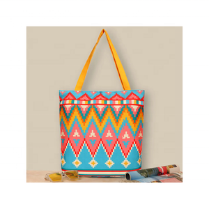 Vibrant Lightweight Jaipur Handmade 100% Cotton Indian Embroidered Sustainable Quick Dry Recyclable Wholesale Shopping <b>Bags</b> - Product Image 1