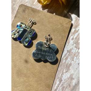 Zuni Handmade Multi-Stone & <b>Sterling</b> <b>Silver</b> Butterfly Post Earrings <b>Stud</b> Type - Product Image 4