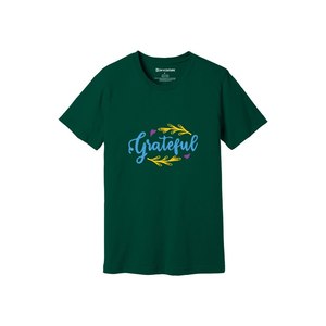 Camiseta informal de algodón 100% con temas de bondad 3D Imprimir 12 opciones de color 160-180 Colocación de diseño personalizable GSM pesado - Product Image 1