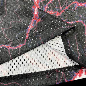 กางเกงขาสั้นสตรีทแวร์ลายซับลิเมชั่นหลากสีสัน ดีไซน์ล่าสุดสำหรับบาสเกตบอล รับผลิตแบบ OEM/ODM - Product Image 5