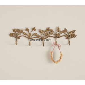 Set 2 Deluxe Quality Brass Material Heavy-Duty Durable Clothes Hook <b>Hangers</b> Modern Marvellous Flower Custom Shape <b>Wall</b> Mounted - Product Image 2