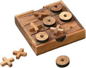 Regalo único para niños, de diversión familiar clásico juego de mesa, juego de Tic Tac Toe con Xs y Os, estrategia de rompecabezas, entretenimiento en interiores - Product Image 2