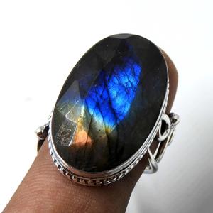 Natural Blue Labradorite <b>Ring</b> 925 Sterling <b>Silver</b> Handmade Labradorite Gemstone <b>Women</b> Jewelry <b>Wedding</b> <b>Ring</b> Gift <b>For</b> <b>Women</b> - Product Image 4