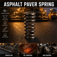 Ressort de compression robuste pour règle de finition d'asphalte, taille personnalisée OEM