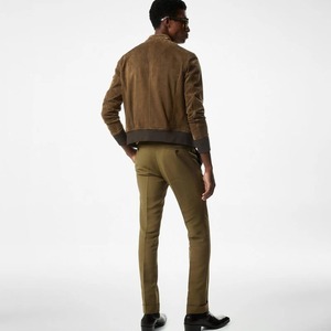 Chaqueta regular personalizada de estilo callejero de invierno para hombre de cuero genuino impermeable y transpirable - Product Image 2