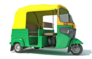 Tricycle motorisé fermé pour passagers, taxi indien Tuk Tuk, auto-rickshaw, vente chaude - Product Image 3