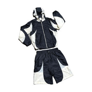 Ensemble deux pièces coupe et couture sur mesure, respirant, pour l'hiver, veste et short de jogging, coupe-vent réfléchissant, fabriqué par RAM Industry - Product Image 5