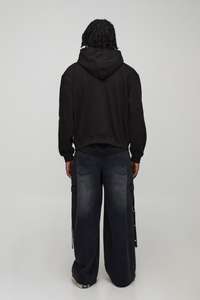 Venta caliente Nueva llegada para el invierno de alta calidad al por mayor de logotipo personalizado de impresión de algodón con cremallera Sudadera con capucha de los hombres - Product Image 4