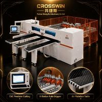 Sierra de Panel Horizontal CNC JinHongYu de 23kW, Máquina para Trabajar la Madera de Alta Precisión con Motor de Marca Reconocida