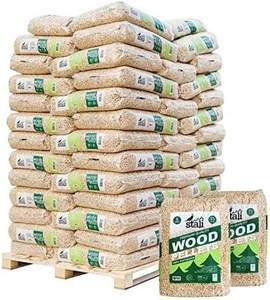 EN Pellets de madera, El mejor precio Pellets de combustible de madera, Bolsas de 15kg de madera de pellets - Product Image 1