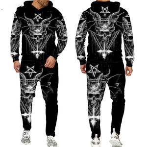 Survêtement imprimé Survêtement de sport pour hommes Vêtements d'automne en gros Survêtement en polyester Sweats graphiques - Product Image 4