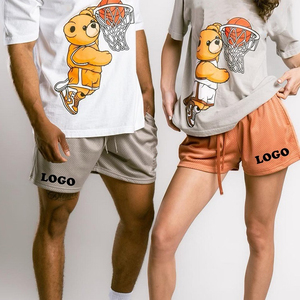 กางเกงขาสั้นฮาวายสไตล์วินเทจลำลองสำหรับผู้ชาย ขายส่ง OEM รับทำโลโก้ตามสั่ง เหมาะสำหรับสตรีทแวร์ ยิม เพาะกาย และออกกำลังกาย - Product Image 3