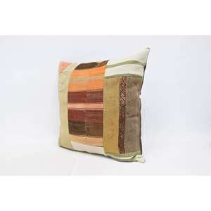 Coussin Kantha Patchwork en laine beige 28x28 pouces coussin décoratif tissu tissé imprimé floral brodé Vintage pour canapé à la maison - Product Image 4