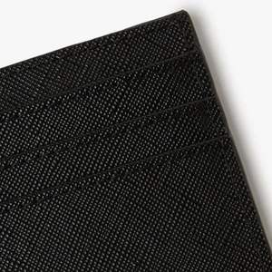 Debossed Card Holder Black Faux Leather Slim Wallet with Multiple Card Slots Minimal Design for Everyday Carry and Travel Use - Product Image 4