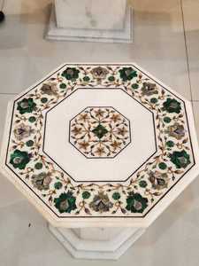 หินกึ่งมีค่ารอบโต๊ะด้านบนสำหรับบ้านโรงแรมสำนักงานอพาร์ทเม้นสำหรับรับประทานอาหารตกแต่งเฟอร์นิเจอร์สำเนียงสำหรับห้องนั่งเล่นวิลล่า - Product Image 6