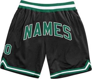 Men's Summer <b>Basketball</b> Shorts Solid Pattern Mesh Plus Size Customizable Embroidery Logo Sublimation Transfer Print - Product Image 5