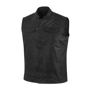 Gilet en cuir d'agneau de haute qualité 2025 Nouveau style occidental standard Gilet en cuir pour homme Vêtement d'extérieur Gilet unisexe - Product Image 1