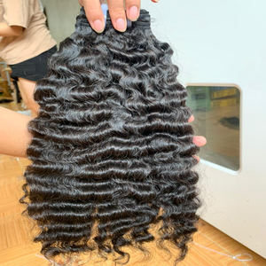 Lots de Cheveux Humains Naturels Vierges Bruts Birmans Bouclés Longs, Doux, Alignés dans le Sens de la Cuticule, Sans Perte, Double Trame Faite à la Machine, Origine Vietnam - Product Image 1