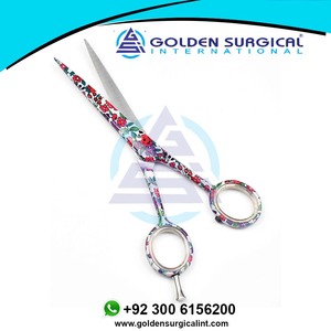 Ciseaux de coiffure professionnels pour barbier, lames droites très affûtées, ciseaux de salon, ciseaux multicolores pour coupe de cheveux - Product Image 3