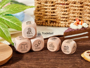 Elegante Juego de Dados Poliédricos de Madera, 7 Piezas, Hechos a Mano, Ecológicos, Duraderos, para Juegos de Mesa, Coleccionistas de RPG, Tradebyd - Product Image 6