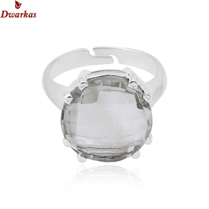 แหวนเงินอเมทิสต์แบบปรับได้สีเขียวอมเมทิสต์ของ925สำหรับงานเลี้ยงของผู้หญิงเป็นของขวัญ - Product Image 3