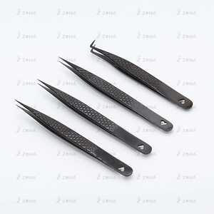 Pinzas Profesionales Japonesas de Acero Inoxidable para Extensión de Pestañas, Punta de 90 Grados, Antideslizantes, Duraderas y con Punta Suave, Gran Venta - Product Image 3