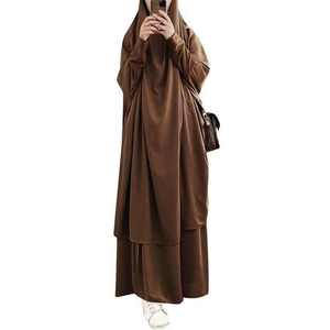 Thobe/Thawb noir de haute qualité Abaya fabricant de vêtements pour femmes broderie florale ouverte Abaya femmes robe musulmane - Product Image 2