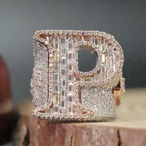 925 Sterling <b>Silver</b> Rhodium Plated high Shine Drip Style VVS Moissanite Diamond Sparkling <b>Ring</b> For <b>Men</b> Women Wear - Product Image 1