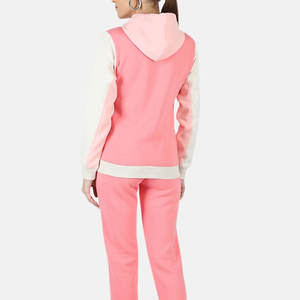 La mejor venta de ropa de jogging sólida de algodón 100% para mujer, recién llegado, chándal con capucha con diseño de conjunto de invierno transpirable - Product Image 4