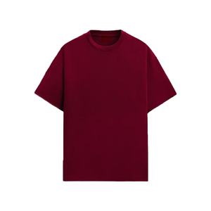 เสื้อยืดแขนสั้นคอกลมปักลายสำหรับผู้หญิงไซส์พลัส ผ้าฝ้ายออร์แกนิค 100% ระบายอากาศได้ดี เป็นมิตรกับสิ่งแวดล้อม สีแดง - Product Image 1