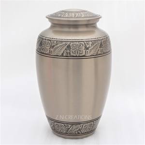 Fabricant direct de haute qualité moderne urne en laiton personnalisé imprimé Floral adulte crémation coulée qualité métal Souvenir funéraire - Product Image 6