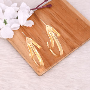 Lote al por Mayor de 25 Pares de Aretes de Botón de Latón Chapados en Oro Amarillo, Joyería de Moda de Diseño Moderno para Fiesta, Regalo Único - Product Image 3