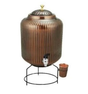 Fournisseur direct d'usine de Matka en cuivre héritage, corde antique, 5 LTR, où la tradition rencontre l'artisanat. Carafe en cuivre Heritage - Product Image 6