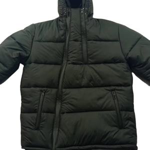 Chaqueta Acolchada de Invierno para Hombre, Informal, de Lona Transpirable con Revestimiento, con Capucha Desmontable, Manga Larga, Cierre Frontal con Logotipo, 100% - Product Image 6