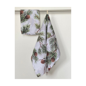 Serviettes de cuisine brodées en coton biologique de golf de qualité supérieure 40x60cm 185GSM certifiées GOTS Soft Touch Utilisation durable de la cuisine - Product Image 3