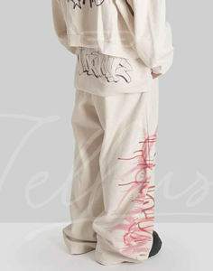 Pantalons de survêtement décontractés pour hommes sur mesure, 100% coton Oxford, imperméables, respirants, jambes larges, taille plus, fabrication sur mesure - Product Image 2