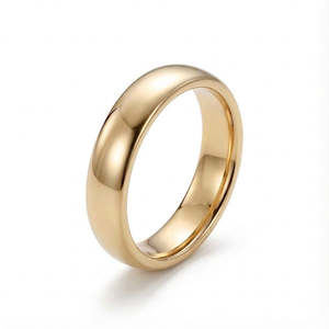 Anillo de Boda para Hombre en Oro Pulido de 5mm, Estilo Clásico - Product Image 2