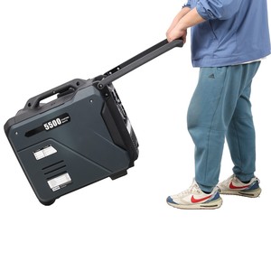 Générateur onduleur bi-carburant 5500W avec démarrage à distance, capteur de monoxyde de carbone et roues - Product Image 2