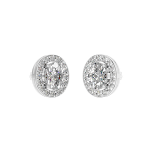 Elegantes Pendientes de Plata de Ley 925 con Moissanita, Diseño Geométrico Ovalado de Moda, Joyería Fina, Brillante y Reluciente - Product Image 3