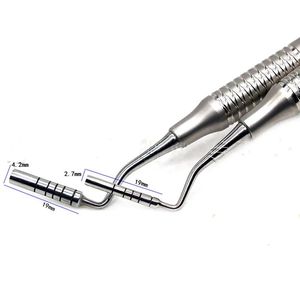 Transporteur de greffe osseuse d'implant dentaire en acier inoxydable manuel réutilisable de haute qualité avec emballeur et greffeur pour la greffe dentaire - Product Image 4