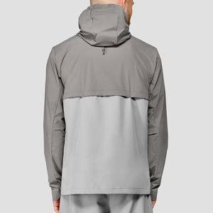 Conjunto de Jogger de 2 piezas de poliéster y nailon de secado rápido personalizado, chaqueta cortavientos impermeable para hombre, servicio OEM - Product Image 3