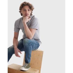 Camiseta de algodón para hombre, camiseta de Color sólido, Camiseta básica informal con cuello redondo para hombre, camisetas clásicas de alta calidad para hombre - Product Image 6