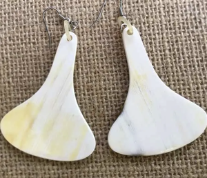 Boucles d'oreilles en corne de buffle pour femmes et artisanat corne produit corne couleur d'Inde - Product Image 6