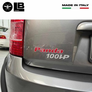 Emblema Auto Compatibile con Fiat, Adesivo in Resina Gel con Scritta 3D Panda 100 CV - Product Image 2