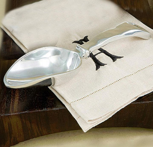 Cuchara para dulces de comida de acero inoxidable hecha a mano de plata, cuchara para hielo de Metal fundido, multifuncional - Product Image 4