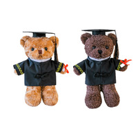 Ours en peluche de graduation personnalisé de 40 cm, ours en peluche diplômé avec chapeau, poupée en peluche, ours en peluche diplômé