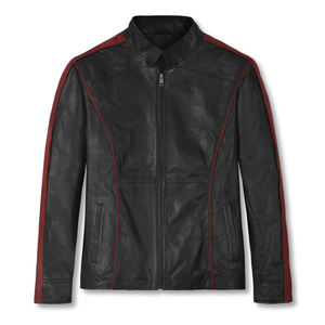 แจ็กเก็ตหนังแท้สำหรับผู้ชายเสื้อแจ็กเก็ตหนังแท้สำหรับนักขี่จักรยานสำหรับผู้ชายแจ็คเก็ตฤดูหนาว - Product Image 1