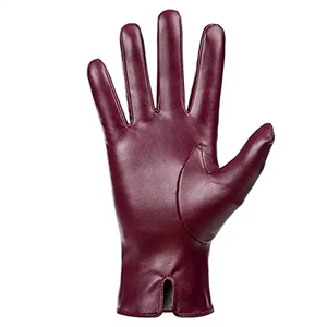 Guantes de cuero de moda de nuevo diseño para mujer, el mejor material suave y elegante, ropa cómoda, guantes de cuero para deportes al aire libre con dedos completos - Product Image 4