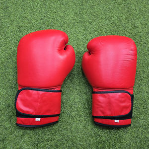 Guantes de Boxeo de Entrenamiento, Material de Cuero, Forma Ergonómica Confortable, Sensación Equilibrada, Cierre de Gancho y Bucle, Correa de Muñeca Ajustable - Product Image 2